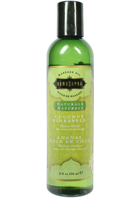 Kama Sutra Naturals Massage Oil Coconut Pineapple 8oz