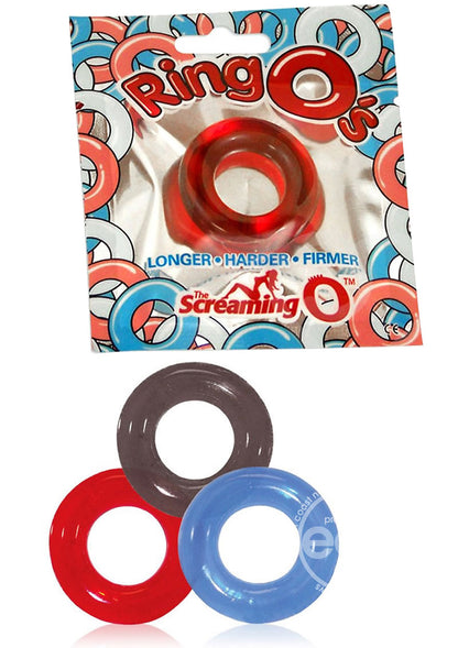 RingO's Erection Cock Rings Waterproof - Assorted Colors (36 per Fishbowl)