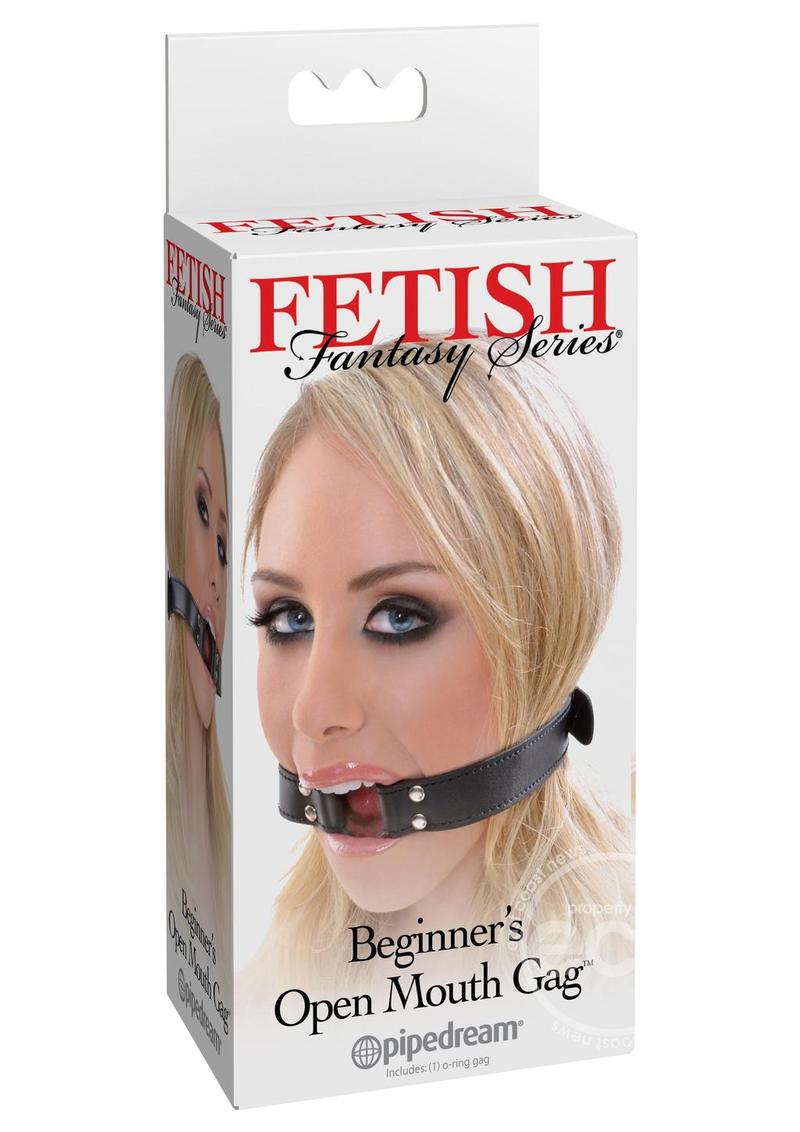 Fetish Fantasy Series Beginner's Open Mouth Gag - Black