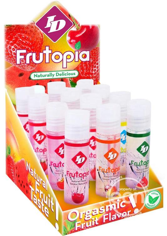 ID Frutopia Water Based Flavored Lubricant Assorted 1oz Display (12 Per Display)