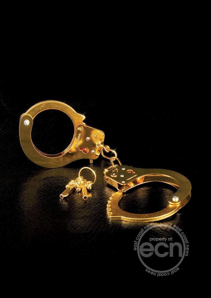 Fetish Fantasy Gold Metal Cuffs Gold