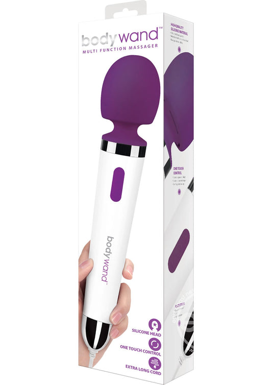 Bodywand Silicone Plug-In Wand Massager - Purple