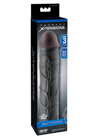 Fantasy X-Tensions Mega 3in Extension Sleeve 9in - Black