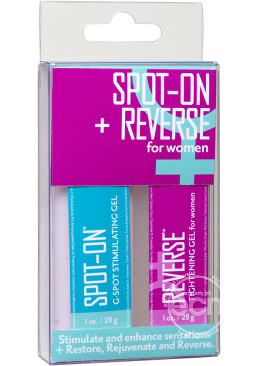 Spot On & Reverse For Women Stimulant and Enhancer Kit (2 per set)