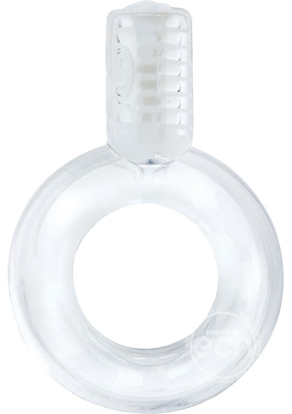 Go Vibe Ring Disposable Cock Ring - Clear