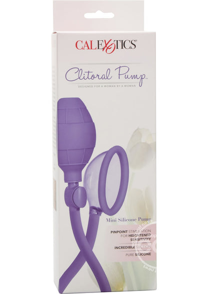 Mini Silicone Clitoral Pump - Purple