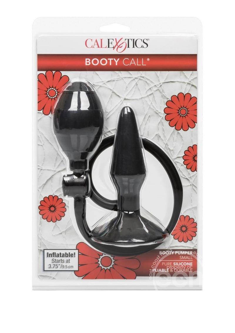 Booty Call Silicone Booty Pumper Butt Plug - Small - Black