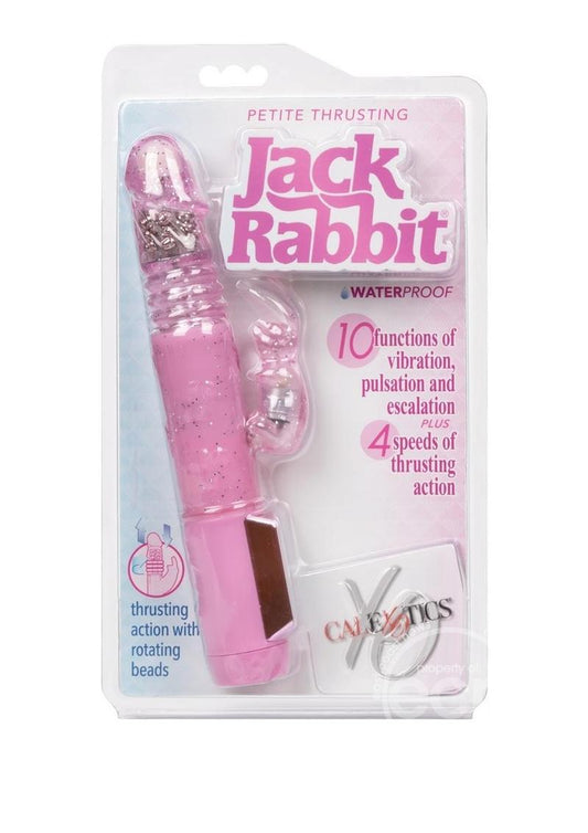 Jack Rabbit Petite Thrusting Rabbit Vibrator - Pink