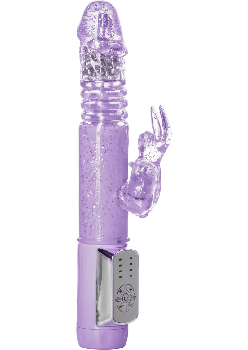 Jack Rabbit Petite Thrusting Rabbit Vibrator- Purple