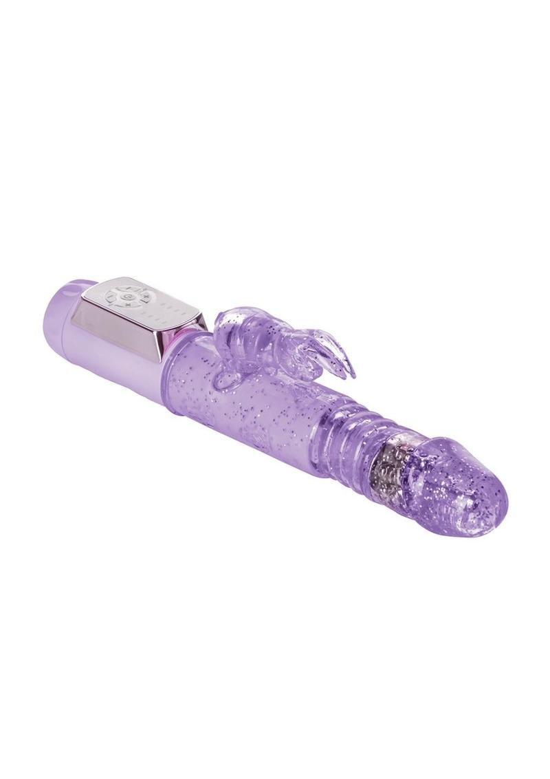 Jack Rabbit Petite Thrusting Rabbit Vibrator- Purple