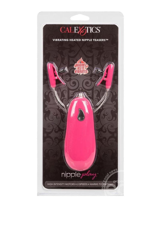 Nipple Play Vibrating Warming Nipple Teasers - Pink