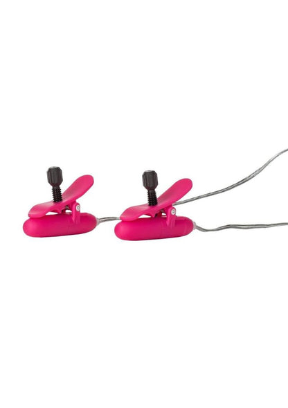 Nipple Play Vibrating Warming Nipple Teasers - Pink