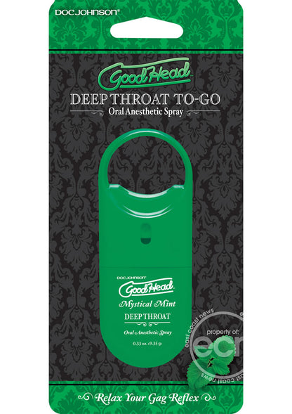 GoodHead Deep Throat To-Go Oral Anesthetic Spray Mint .33oz