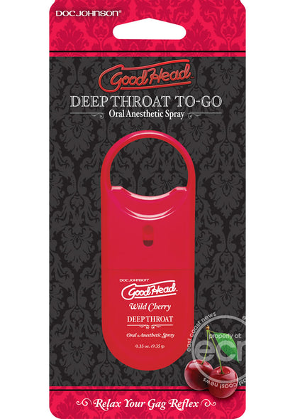 GoodHead Deep Throat To-Go Oral Anesthetic Spray Cherry .33oz