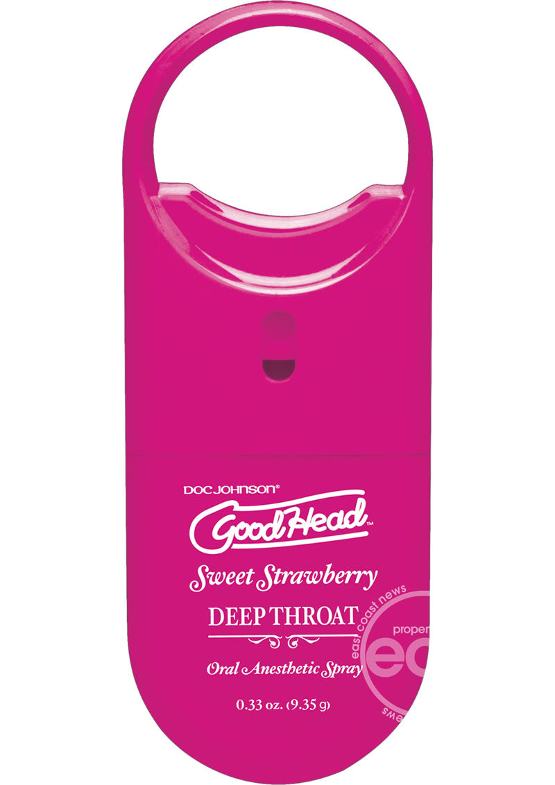 GoodHead Deep Throat To-Go Oral Anesthetic Spray Strawberry .33oz