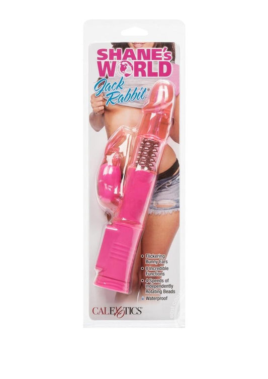 Shane's World Jack Rabbit Beaded Vibrator - Pink