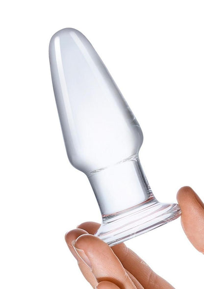 Glas Glass Butt Plug 3.5in - Clear