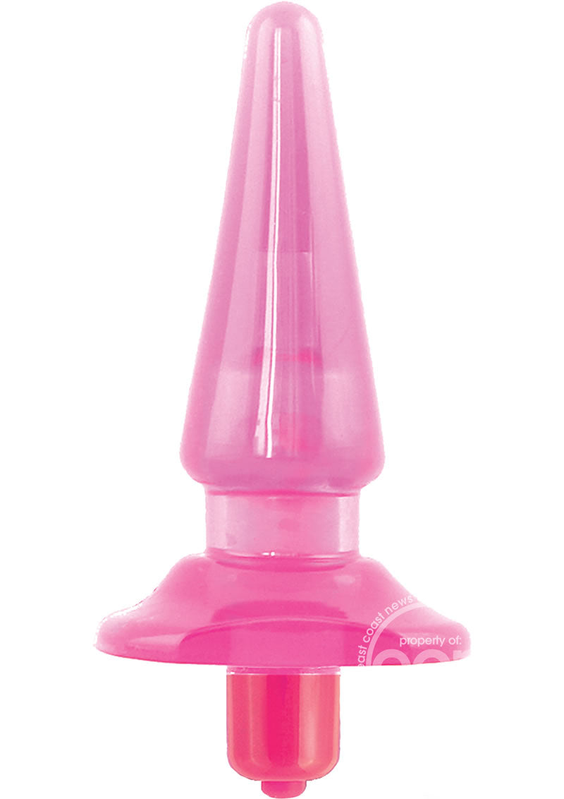 B Yours Basic Vibrating Butt Plug - Pink