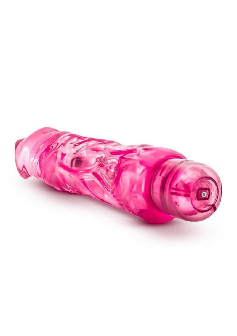 Naturally Yours Wild Ride Vibrating Dildo 9in - Pink