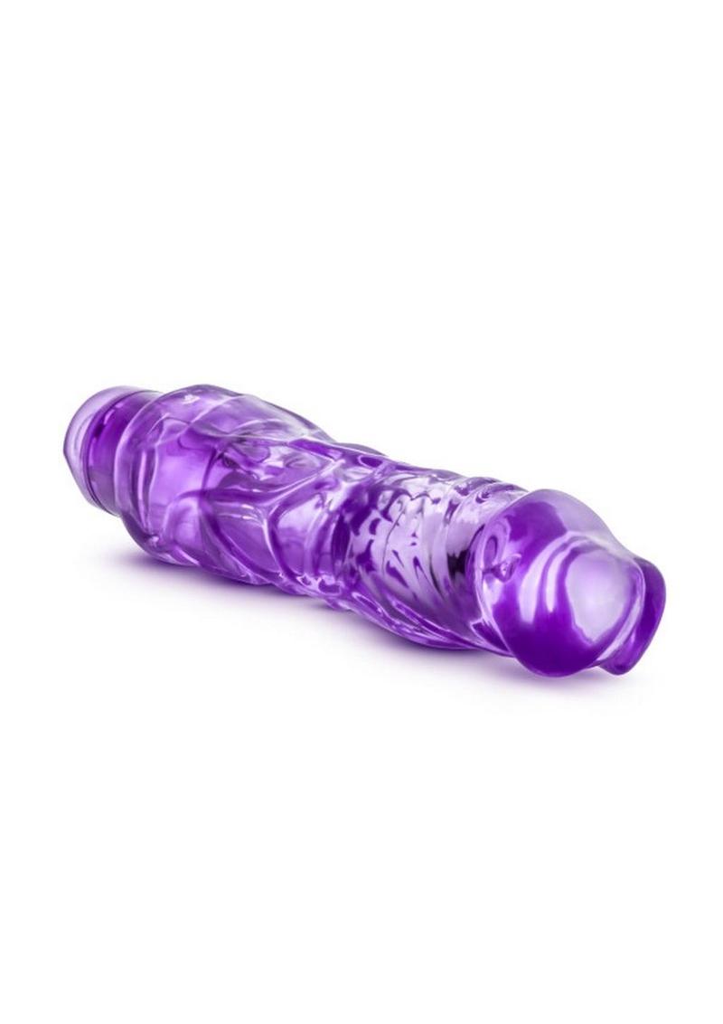 Naturally Yours Wild Ride Vibrating Dildo 9in - Purple