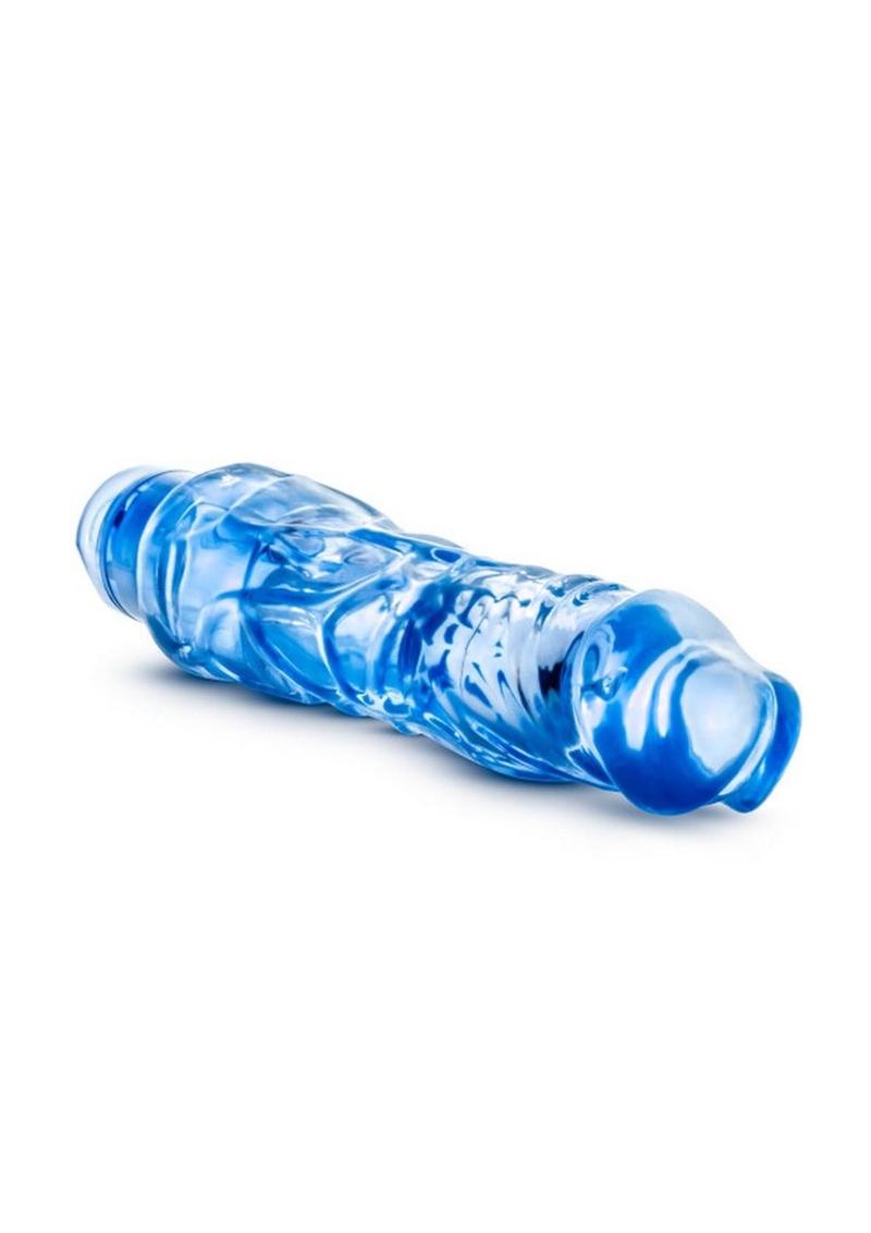 Naturally Yours Wild Ride Vibrating Dildo 9in - Blue