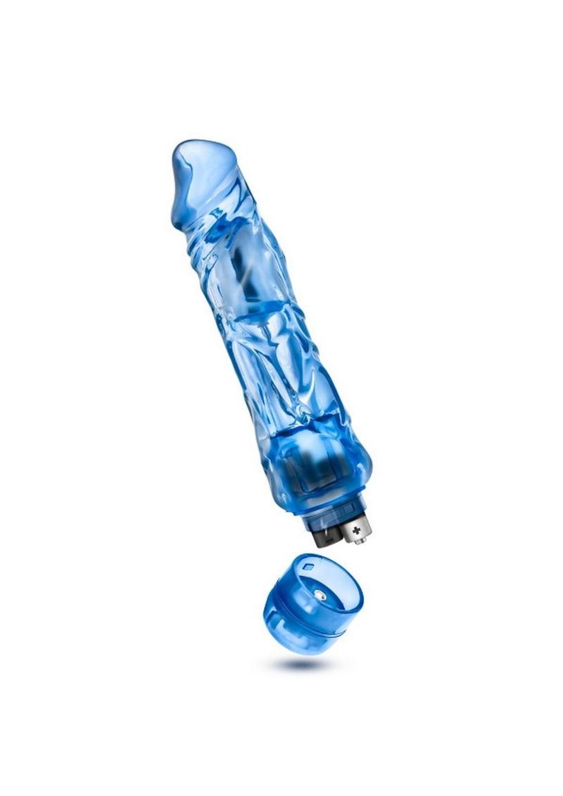 Naturally Yours Wild Ride Vibrating Dildo 9in - Blue