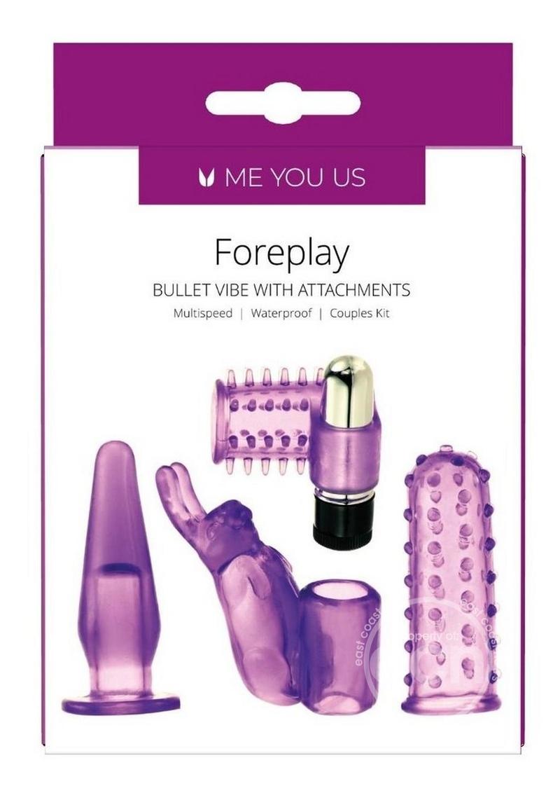 ME YOU US 4play Couples Kit with Bullet and Sleeves - Purple