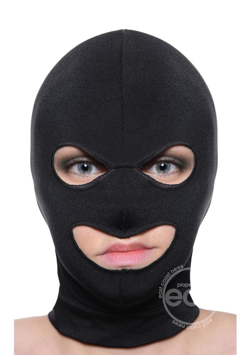 Master Series Spandex Hood with Eye and Mouth Holes - Black