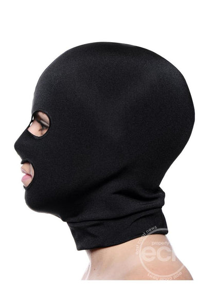 Master Series Spandex Hood with Eye and Mouth Holes - Black