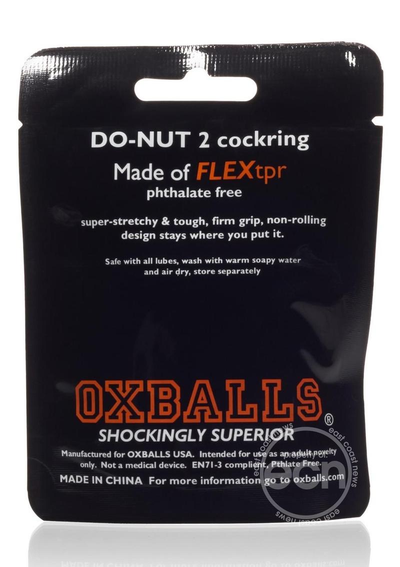 Oxballs Atomic Jock Do-Nut-2 Fatty Cock Ring - Black