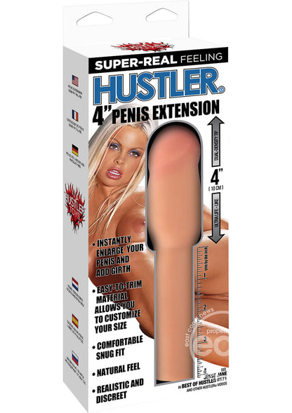 Hustler 4 Inch Penis Extension 8in - Flesh