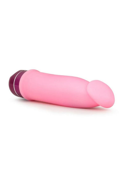 Luxe Purity Vibrating Dildo 7.5in Silicone - Pink