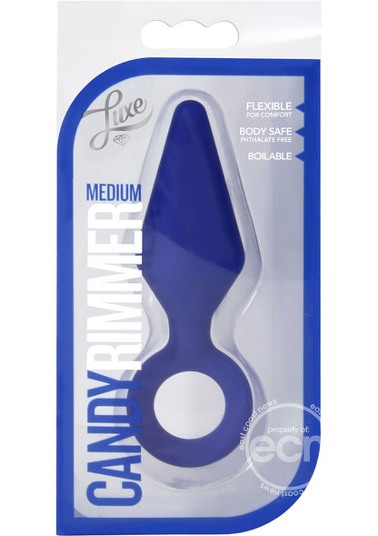 Luxe Candy Rimmer Silicone Butt Plug - Small - Indigo