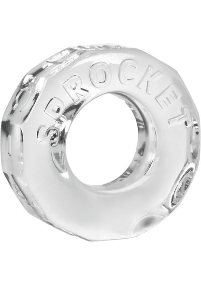 Oxballs Atomic Jock Sprocket Super Stretchy Cock Ring 2.8in - Clear