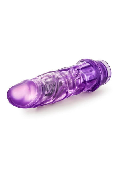 B Yours Vibe 3 Vibrating Dildo 7.25in - Purple