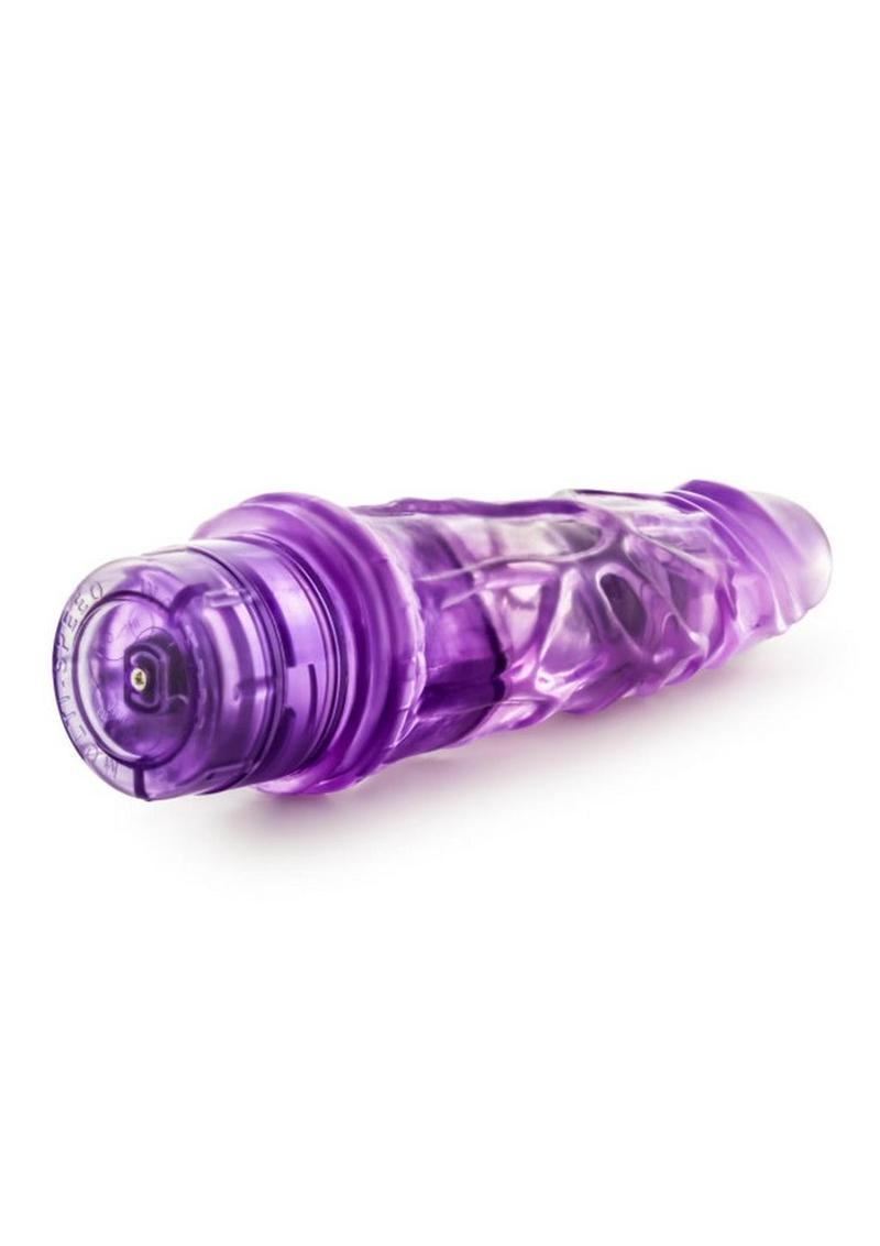 B Yours Vibe 3 Vibrating Dildo 7.25in - Purple