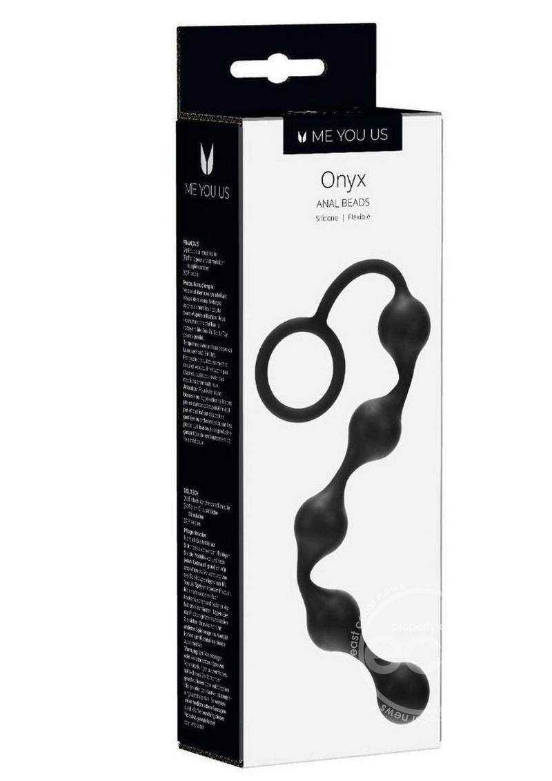 ME YOU US Onyx Silicone Anal Beads - Black