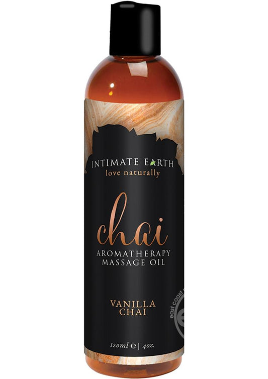 Intimate Earth Chai Aromatherapy Massage Oil Vanilla Chai 4oz