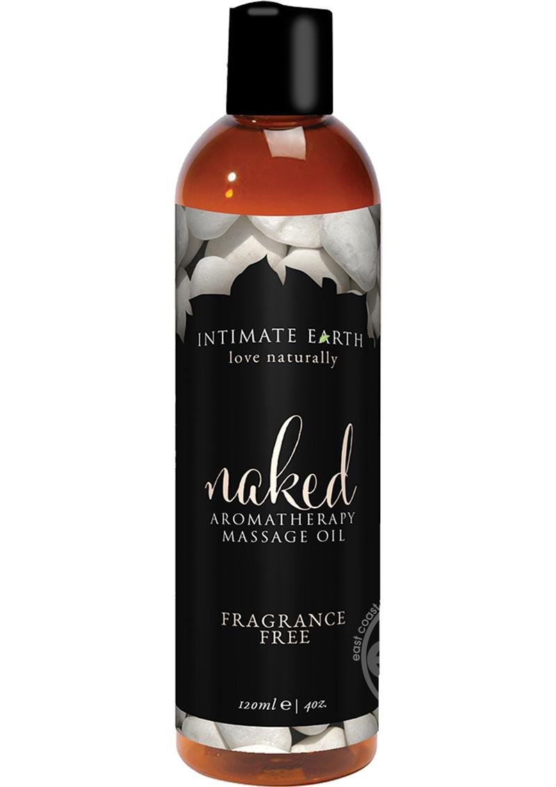 Intimate Earth Naked Aromatherapy Massage Oil Fragrance Free 4oz