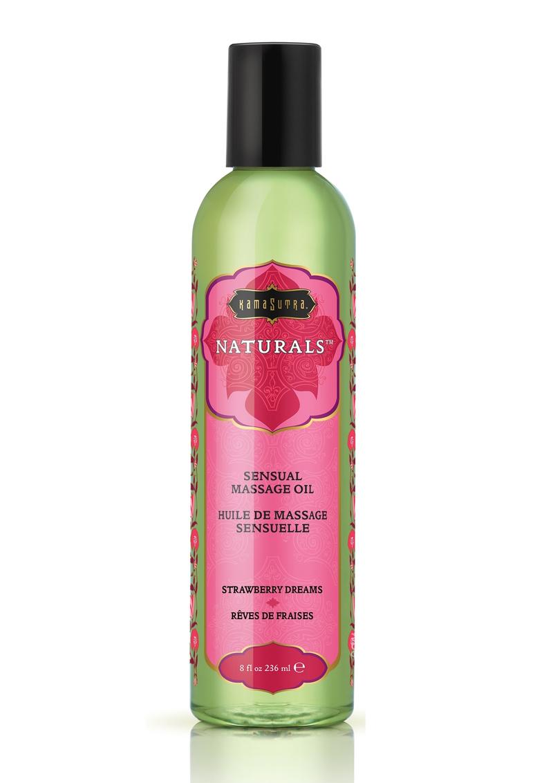 Kama Sutra Naturals Massage Oil Strawberry Dreams 8oz