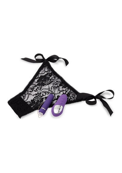 Nu Sensuelle Pleasure Panty Vibe Rechargeable Silicone Remote & Bullet - Purple