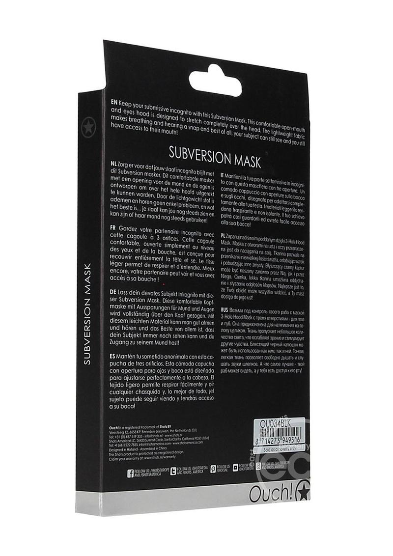 Ouch! Subversion Mask - Black