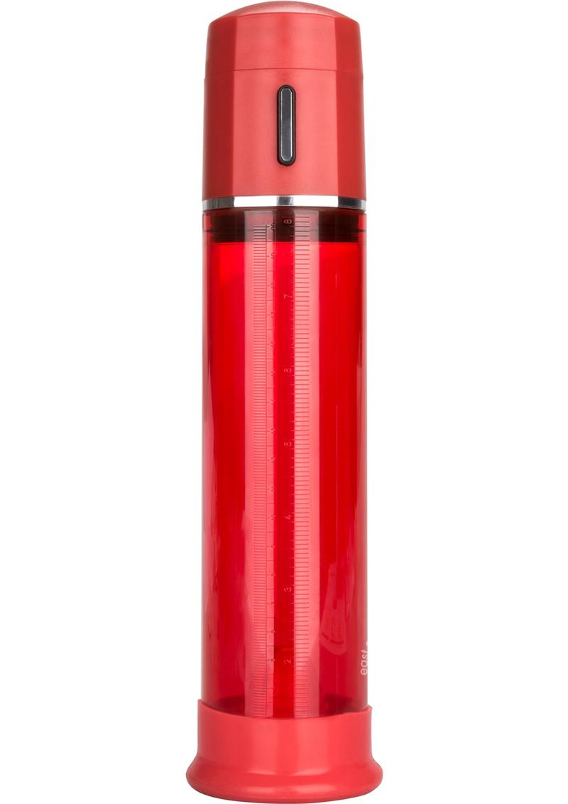 Advanced Fireman's Pump Fully Automated One-Hand Control Penis Pump Red