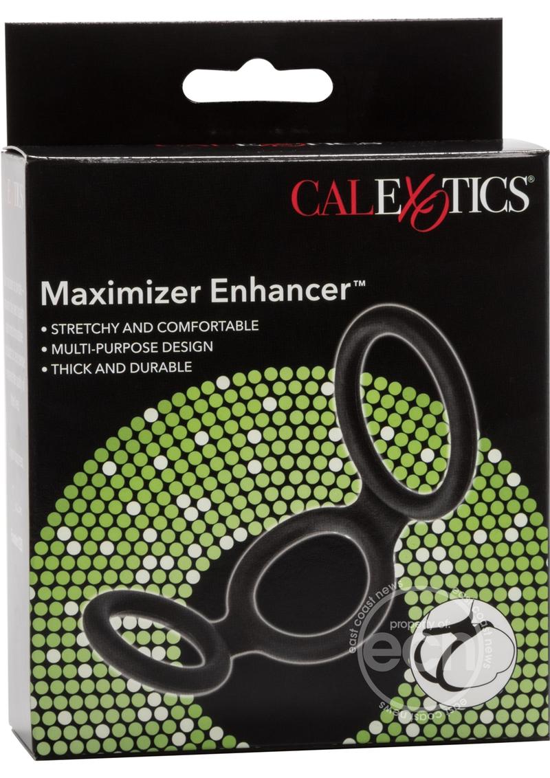 Maximizer Enhancer Silicone Cock Ring - Black