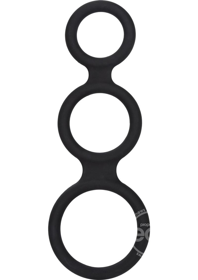 Maximizer Enhancer Silicone Cock Ring - Black