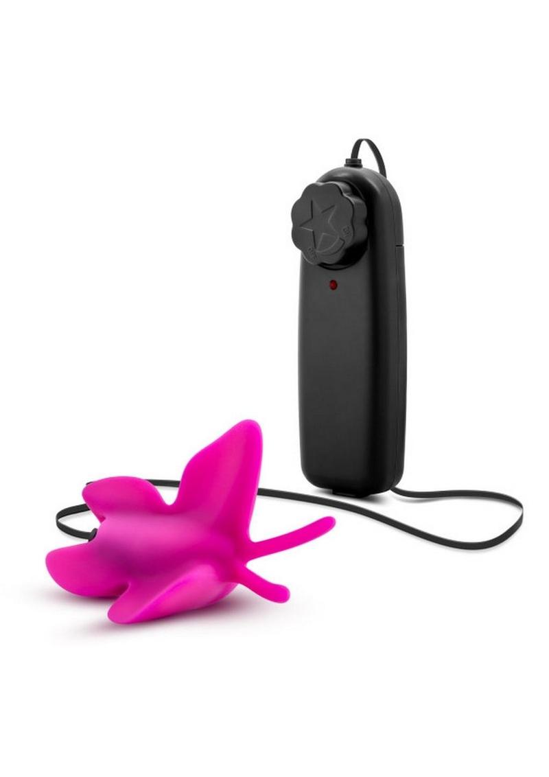 Luxe Butterfly Teaser Silicone Egg with Remote Control - Fuchsia