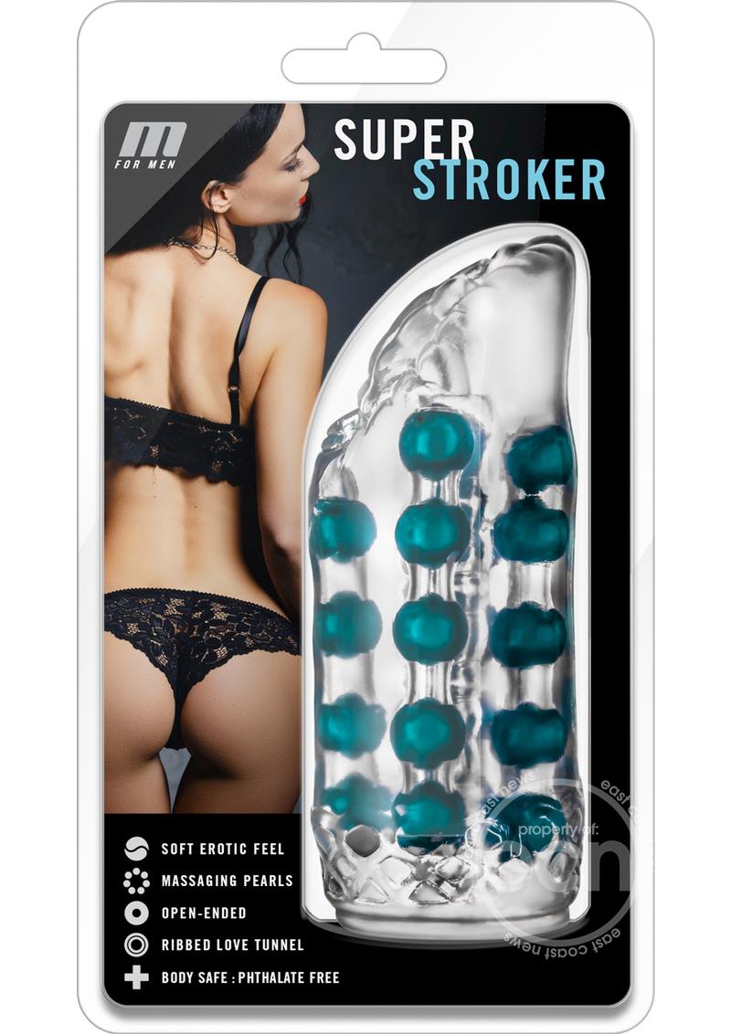 M for Men Super Stroker Masturbator - Clear