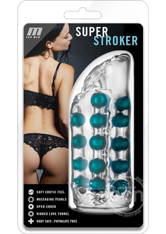 M for Men Super Stroker Masturbator - Clear