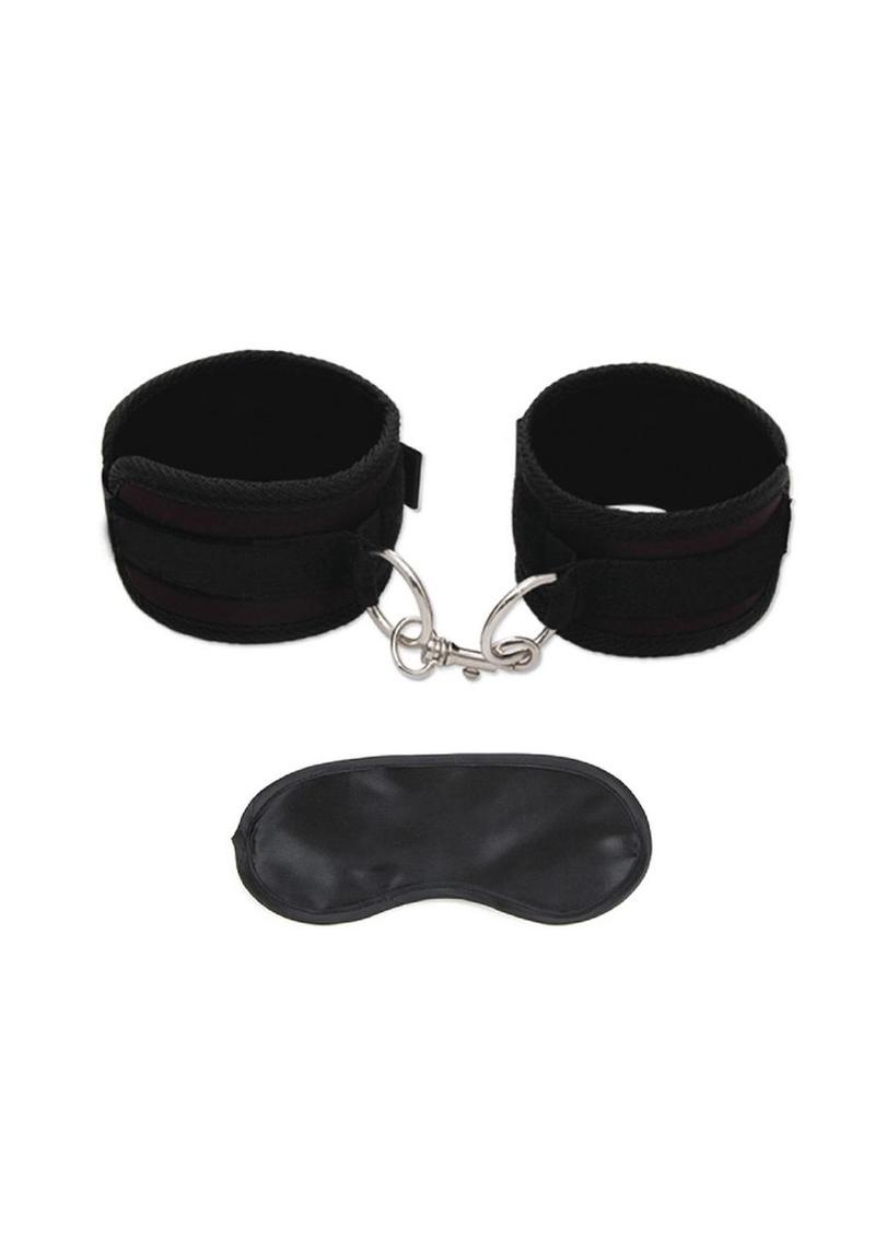 Lux Fetish Quality Love Cuffs Adjustable - Black