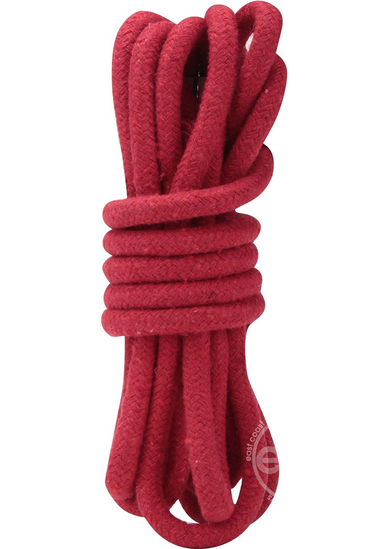 Lux Fetish Bondage Rope 10ft - Red